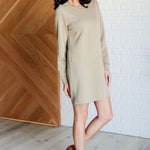 Milan Travel Shift Dress in Sage