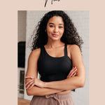 Everyday Scoop Neck Short Sleeve Top in Coffee