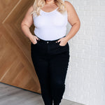 Nicole Tummy Control Skinny Jeans in Black