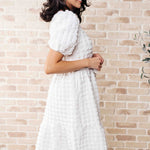 On Cloud Nine Bubble Midi Dress