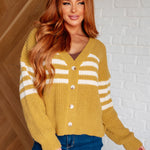 On Top of the World Striped Cardigan