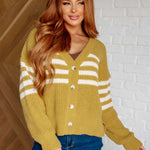 On Top of the World Striped Cardigan