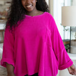 Pink Thoughts Chenille Blouse