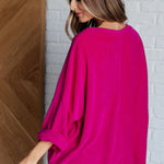 Pink Thoughts Chenille Blouse