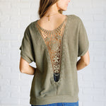 Secret Detail Lace Back Top