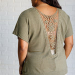 Secret Detail Lace Back Top