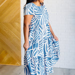 Surf Watch Tiered Midi Dress