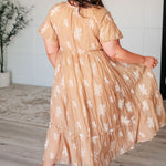 Trusting My Intuition Balloon Sleeve Dress in Camel