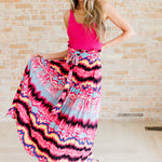 Watch Me Twirl Abstract Skirt