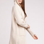 Hooded Open Front Sweater Cardigan