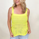 Davi & Dani Knit Peplum Tank Top