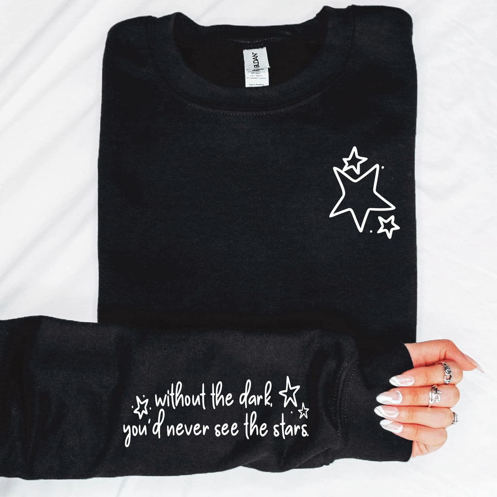 Without The Dark With  Sleeve Accent Sweatshirt