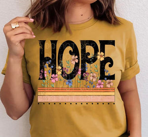 Hope Flowers Graphic Tee