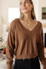 Back to Life V-Neck Sweater in Mocha