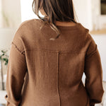 Back to Life V-Neck Sweater in Mocha