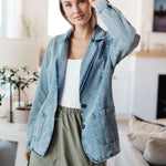 Business Brunch Denim Blazer