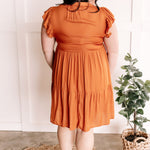 2.16 Tiered Dress In Vogue Orange