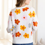 Falling Flowers Floral Sweater