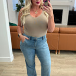 Mindy Mid Rise Wide Leg Jeans