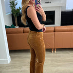 Cordelia Bootcut Corduroy Pants in Camel