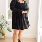 In the Thick of It Long Sleeve Skort Dress