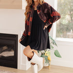 In the Thick of It Long Sleeve Skort Dress