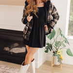 In the Thick of It Long Sleeve Skort Dress