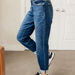 London Midrise Cuffed Boyfriend Jeans