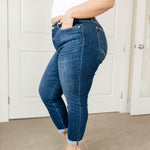 London Midrise Cuffed Boyfriend Jeans