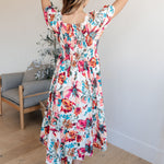 Let Me Frolic Balloon Sleeve Floral Dress