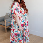 Let Me Frolic Balloon Sleeve Floral Dress