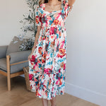 Let Me Frolic Balloon Sleeve Floral Dress