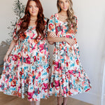 Let Me Frolic Balloon Sleeve Floral Dress