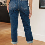 London Midrise Cuffed Boyfriend Jeans