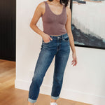 London Midrise Cuffed Boyfriend Jeans