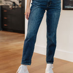 London Midrise Cuffed Boyfriend Jeans