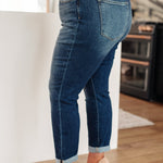 London Midrise Cuffed Boyfriend Jeans