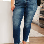 London Midrise Cuffed Boyfriend Jeans