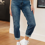 London Midrise Cuffed Boyfriend Jeans