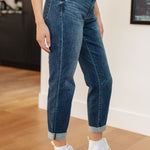 London Midrise Cuffed Boyfriend Jeans