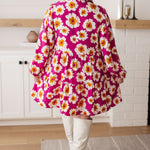 Magnificently Mod Floral Shirt Dress