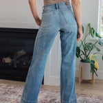 Mindy Mid Rise Wide Leg Jeans