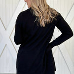 The One You Love Thermal Knit Cardigan, Black