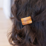 Rectangle Cuff Hair Tie Elastic in Amber