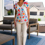 Rose Garden Embroidered Blouse