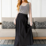 Timeless Tale Maxi Skirt in Black