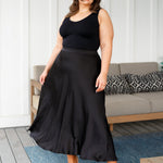 Timeless Tale Maxi Skirt in Black