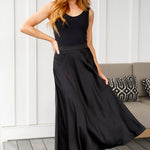 Timeless Tale Maxi Skirt in Black