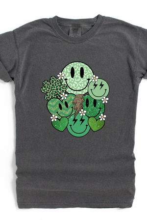 SMILE SHAMROCK TEE (COMFORT COLORS)