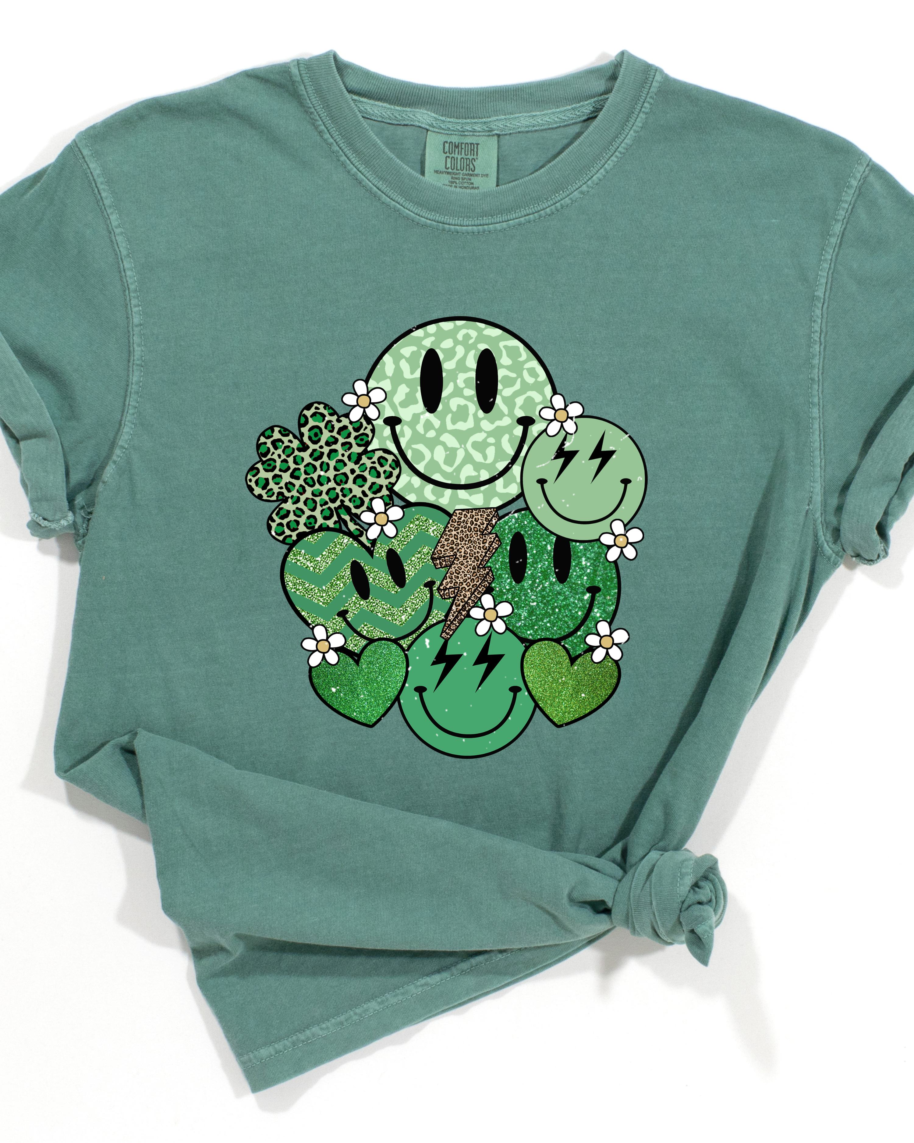 SMILE SHAMROCK TEE (COMFORT COLORS)